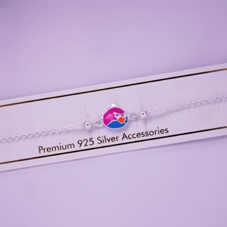 Silver Angry Bird Delink Rakhi