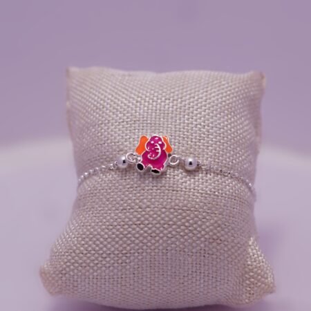 Silver Jumbo Elephant Delink Rakhi